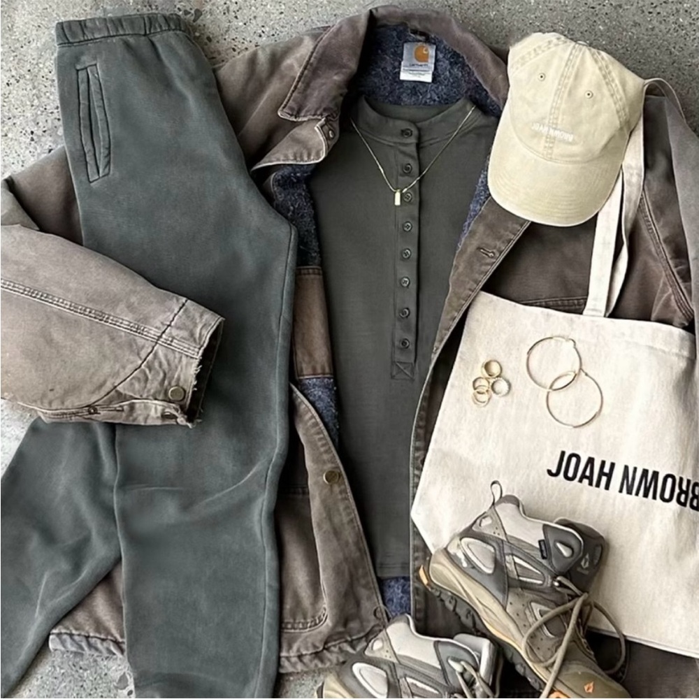 JOAH BROWN Washed Sage French Terry EMPIRE JOGGER